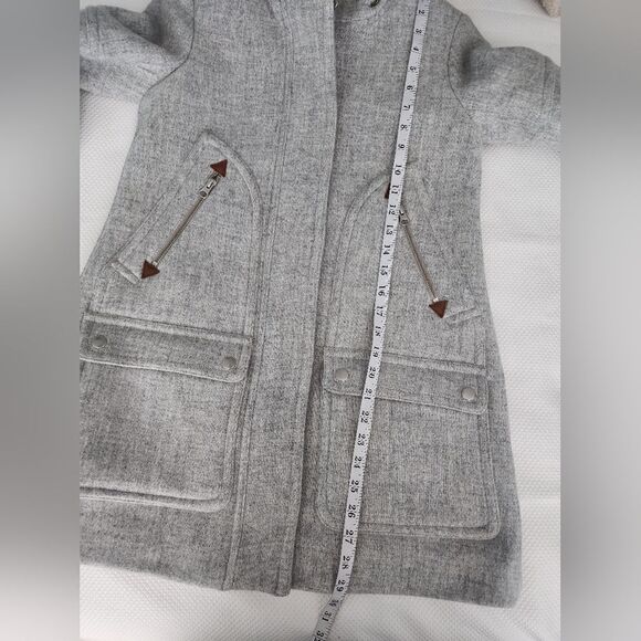 J crew chateau parka in ltalian stadium-cloth coat jacket without fur - Picture 8 of 14